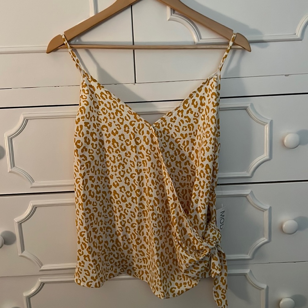 NWT Leopard Wrap Tank Size M